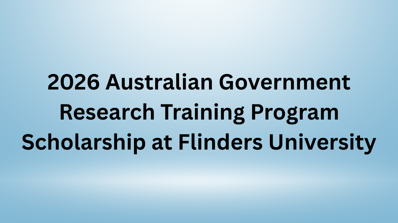Australian Government Research Training Program Scholarship