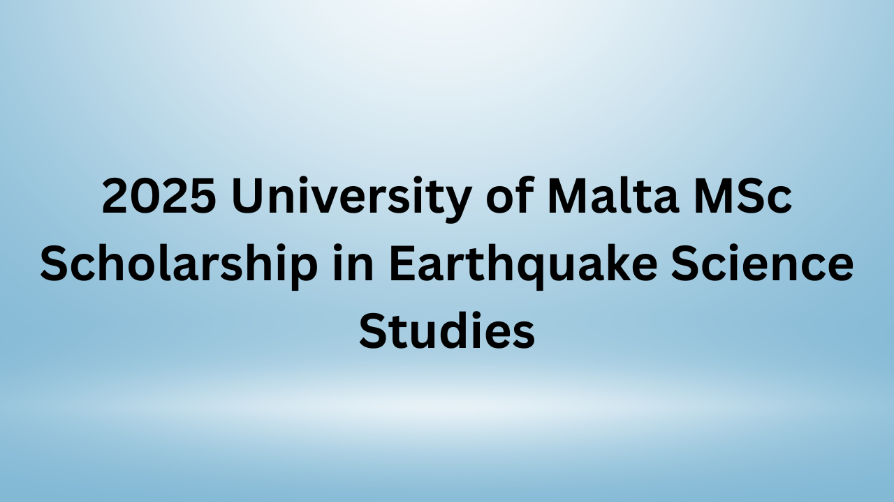 University of Malta MSc Scholarship